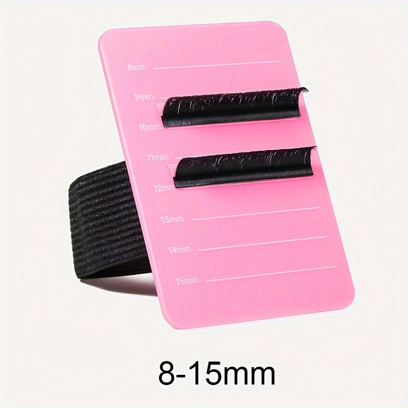 1pc Acrylic Eyelash Extension Organizer, False Lash Stand Tile Palette, Lash Holder with Belt Graft Scale Tools, Alcohol-Free, Formaldehyde-Free, No Power Required, Battery Not Included, Beauty & Personal Care Accessories